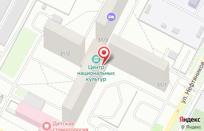 Центр национальных культур в Ханты-Мансийске на карте