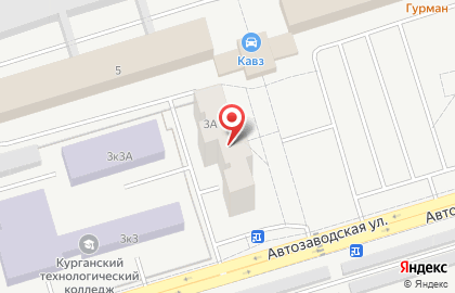 Магазин продуктов Люкс на Автозаводской улице на карте