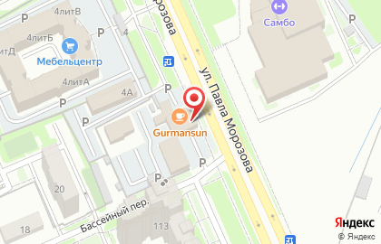 Вобла в Бассейном переулке на карте