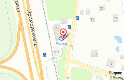 Гипермаркет Магнит в Санкт-Петербурге на карте