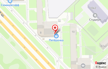 Супермаркет Пятёрочка в Санкт-Петербурге на карте