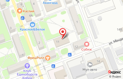 Гранд на улице Менделеева на карте