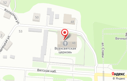 Всехсвятский собор на карте