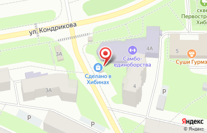 Сувенирная лавка Сделано в Хибинах на карте