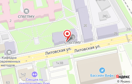 Санкт-Петербургский государственный педиатрический медицинский университет в Санкт-Петербурге на карте