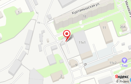 Автостоянка в Кургане на карте