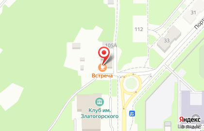 Кафе Встреча в Орджоникидзевском районе на карте