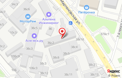 Evodoor на Мартеновской улице на карте