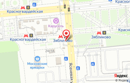 Кофейный автомат Paulig в Южном Орехово-Борисово на карте