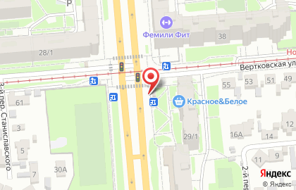 Киоск по продаже хлебобулочных изделий на улице Станиславского 29/2 на карте