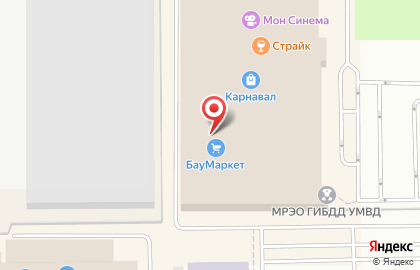 Магазин товаров для ремонта БауМаркет на бульваре Энтузиастов на карте