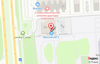 Бассейн ВГУ на карте