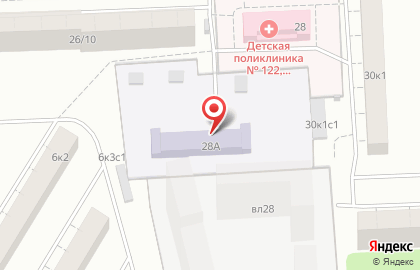 Средняя общеобразовательная школа №1352 с дошкольным отделением на Байкальской улице на карте