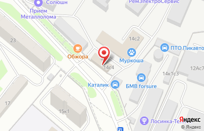 Пит стоп на Осташковской улице на карте