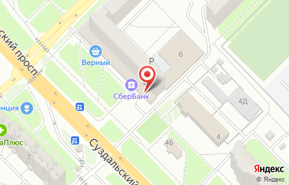 Страховая компания СберСтрахование на Суздальском проспекте на карте