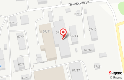 Компания Северные Окна на Печорской улице на карте