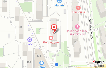 Стоматология ДоброДент на Олимпийской улице на карте