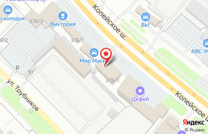 Финансово-промышленная группа КАРКАС на Копейском шоссе на карте
