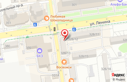 Бар-магазин ХОЧУ ПИВА на улице Ленина на карте