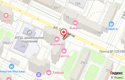 Торгово-производственная компания Kaleva на улице Усиевича на карте