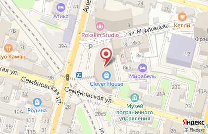 Магазин косметики для тела Manufactura на Семёновской улице на карте