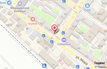 Супермаркет Магнит на Мира, 45 на карте
