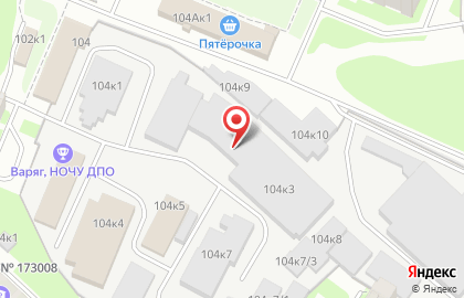 Колесо фортуны на Большой Санкт-Петербургской улице на карте