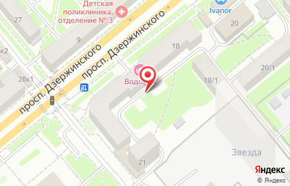 ОАО Банкомат, Банк Москвы на проспекте Дзержинского на карте