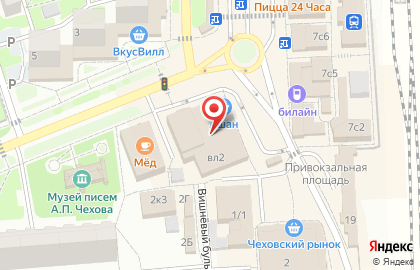 Атак в Чехове на карте