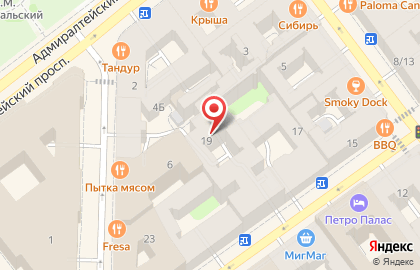 Апартаменты D apartments в Адмиралтейском районе на карте