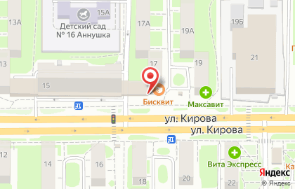 Продуктовый магазин Луч на улице Кирова на карте