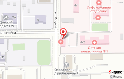 Детская городская больница Центр охраны материнства и детства г. Магнитогорск на улице Рубинштейна, 4а на карте