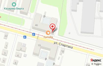 Магазин автозапчастей Exist.ru на улице Спартака на карте