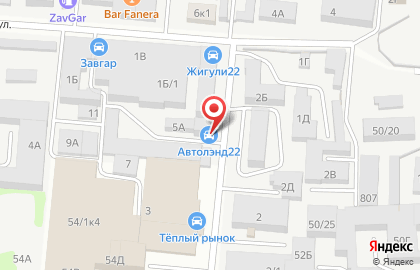 Автомагазин Кумир в Железнодорожном районе на карте