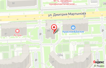 Торгово-ремонтная фирма на улице Дмитрия Мартынова на карте