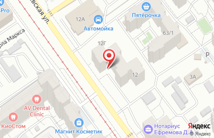 Общежитие СамГМУ в Железнодорожном районе на карте