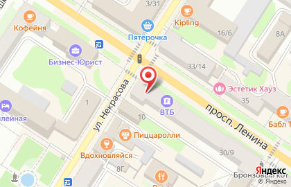 Банк ВТБ на проспекте Ленина на карте