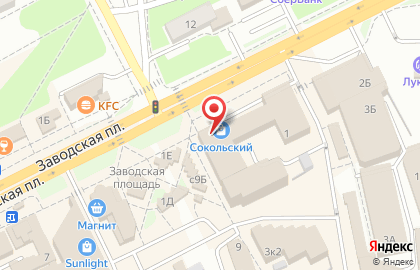 Банкомат ВТБ на Заводской улице на карте