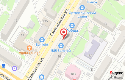Магазин суши Суши wok на Смирновской улице в Люберцах на карте