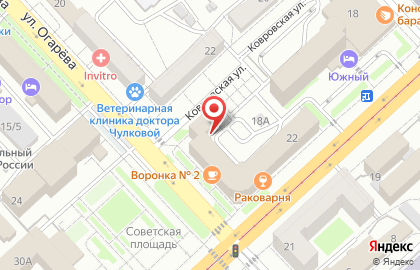Отель Южный в Волгограде на карте