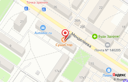 Центр Суши в Москве на карте
