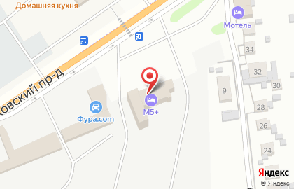 Гостиница М5+ на карте