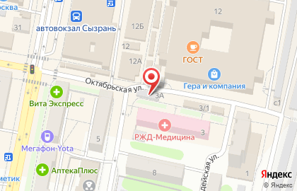 Салон красоты Афродита на Октябрьской улице на карте