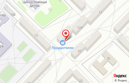 Продуктовый магазин Монополия на улице 15-й микрорайон на карте