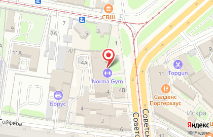 Спорт-класс на Советской улице на карте
