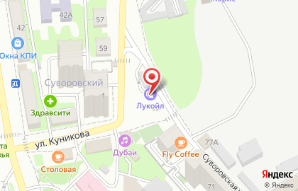 Лукойл-Югнефтепродукт на Суворовской улице на карте