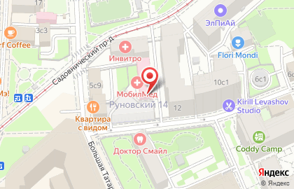 Юридический кабинет Елены Белостоцкой на Большой Татарской улице на карте