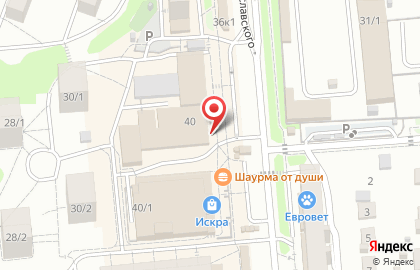 Супермаркет Ярче! на улице Станиславского на карте