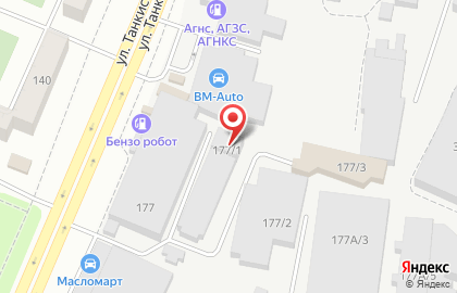 Шиномонтажная мастерская ШинПорт в Тракторозаводском районе на карте