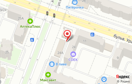 Служба экспресс-доставки Сдэк на улице Петрова на карте